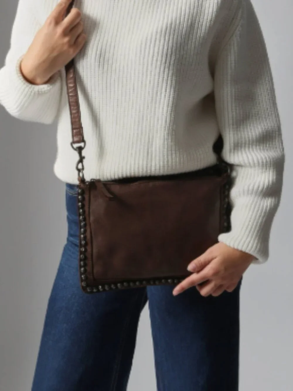 Leather cross bag BIBA Portland